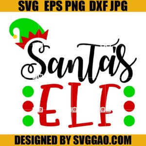 Santa's Elf SVG, Christmas SVG, Santa's Helper SVG