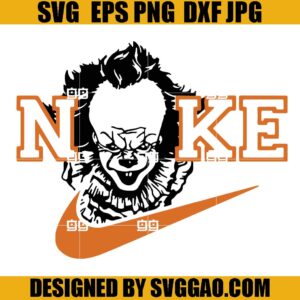 Pennywise Nike SVG, Halloween Nike SVG, Pennywise SVG