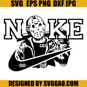 Jason Voorhees Nike SVG, Horror Movie SVG, Nike Jason SVG