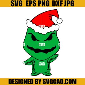 Oogie Boogie Santa Hat SVG, Oogie Boogie Christmas SVG, Nightmare SVG