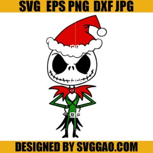 Jack Skellington Christmas SVG, Jack Santa SVG, Nightmare Before Christmas SVG