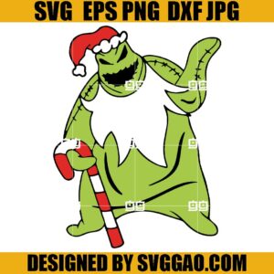 Santa Oogie Boogie SVG, Theb Boogie With Candy Cane SVG, Christmas Oogie SVG