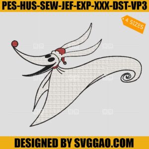 Zero Christmas Embroidery Design, Santa Zero Embroidery File