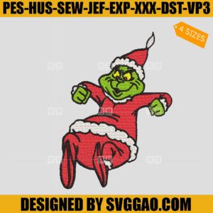 The Grinch Embroidery Design, Santa Grinch Embroidery File