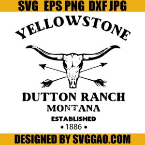 Yellowstone Skull Bull Arrows SVG, Cowboys SVG, Yellowstone SVG