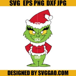The Grinch Christmas SVG, Grinch Cute SVG