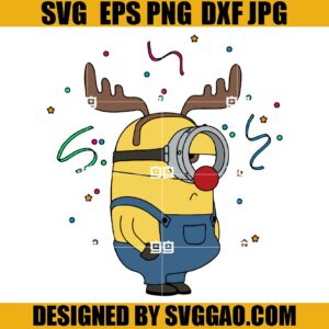 Season Minion Reindeer SVG, Christmas Season Minion SVG