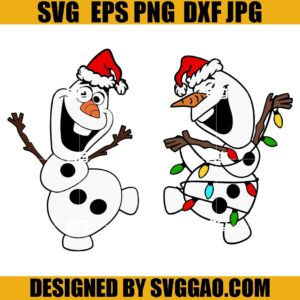 Frozen Christmas SVG Bundle, Frozen Santa SVG