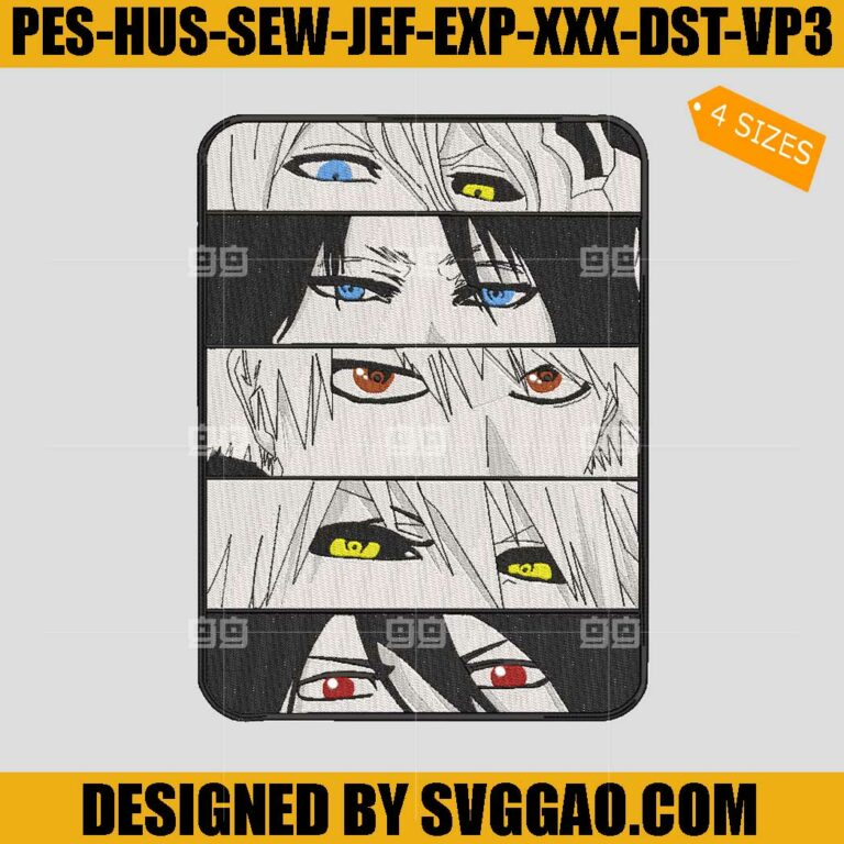 Anime Embroidery File, Manga Embroidery Design – SVGGAO