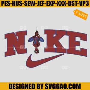 Spider Man Nike Logo Embroidery Design, Nike Spider Man Embroidery Design File