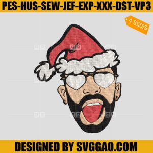 Buzz Lightyear Santa Hat Embroidery Design, Christmas Cartoon Embroidery File