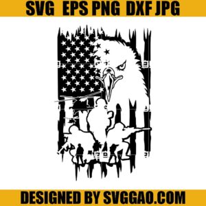 Patriotic Eagle SVG, US Soldier Troops SVG, Veteran Day SVG
