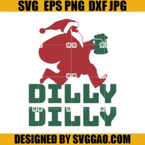 Dilly Dilly Santa SVG, Christmas Beer SVG, Funny Xmas SVG