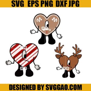 Bad Bunny Xmas SVG Bundle, Una Navidad Sin Ti SVG, Baby Benito SVG