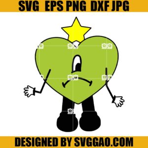Una Navidad Sin Ti SVG, Bad B SVG, Bad Bunny Heart SVG