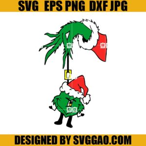 Hand Grinch And Bad Bunny SVG, Benito Grinchmas SVG, Bad Bunny Navidad SVG
