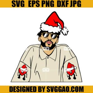 Bad Bunny Christmas SVG, Un Navidad Sin Ti SVG, Santa Bad Bunny SVG