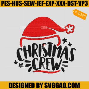 Christmas Crew Embroidery Design, Christmas Matching Embroidery Design