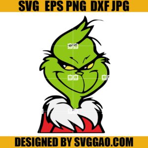 Grinch Xmas SVG, Funny Grinch SVG, Happy Christmas SVG