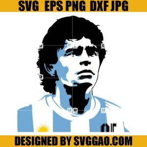 Maradona Soccer SVG, Maradona SVG, Maradona Football SVG