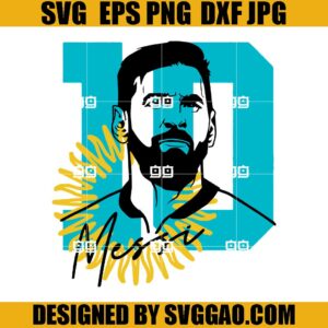 Messi SVG, Argentina Football SVG, Lionel Messi SVG