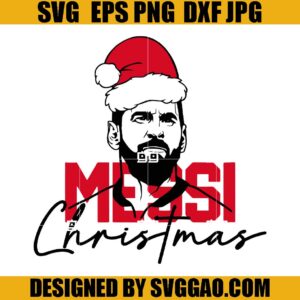 Messi 10 SVG, Lionel Messi Christmas SVG, Team Argentina SVG