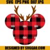 Mickey Buffalo SVG, Riendeer Mickey Buffalo SVG, Mickey Christmas SVG