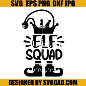 Elf Squad SVG, Christmas Elf SVG, Holiday Elf SVG