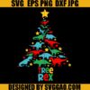 Tree Rex SVG, Christmas Dinosaur T-Rex Tree SVG, Xmas Tree SVG