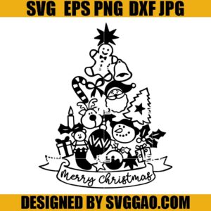 Christmas Tree SVG, Merry Christmas SVG, Santa SVG