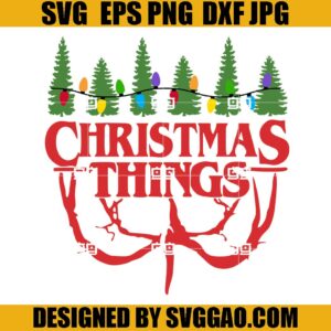Christmas Things SVG, Christmas Tree SVG, The Upside Down SVG