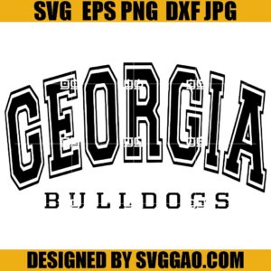 Georgia Bulldogs SVG, Football Bulldogs SVG, Love Georgia Bulldogs SVG