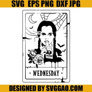 Wednesday Addams SVG, Horror SVG, Poison SVG