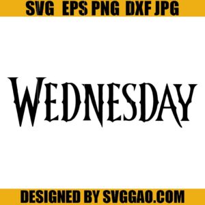Wednesday SVG, Wednesday Addams SVG