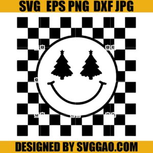 Christmas Tree SVG, Smile Christmas SVG, Xmas Tree SVG