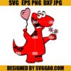 Valentino Saurus SVG, T-rex Valentine SVG, Dino Valentine SVG