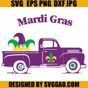 Mardi Gras Truck SVG, Mardi Gras SVG