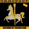 The Carousel Horse Embroidery Design, Horse Embroidery File