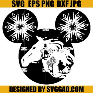 Frozen Elsa Mickey SVG, Frozen Elsa Head Mickey SVG