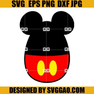 Egg Mouse SVG, Easter Mickey Mouse SVG, Easter Egg SVG