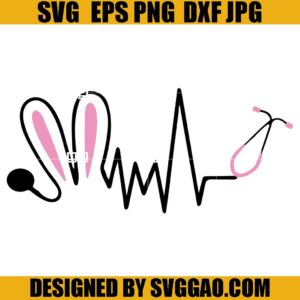 Easter Nurse SVG, Easter Stethoscope SVG, Easter Bunny Nurse SVG