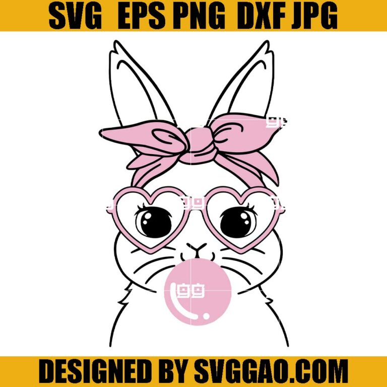 Cute Bunny Rabbit SVG, Easter Bunny SVG, Bunny Face SVG