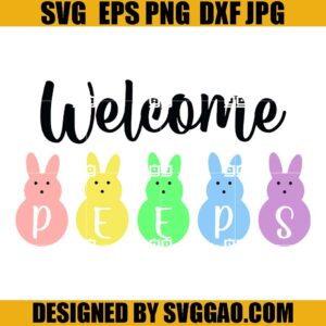 Welcome Easter Bunnies SVG, Bunnies SVG, Easter Day SVG
