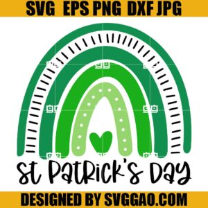 St Patricks Day SVG, Rainbow Patrick Day SVG, Irish SVG