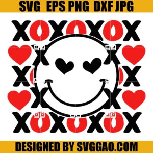 Valentine’s Day XoXo SVG, Valentine Smile SVG, Xoxo SVG