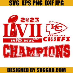 Kansas City Chiefs Super Bowl 2023 SVG, Superbowl LVII SVG