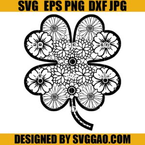 Lucky Mandala SVG, Shamrock Mandala SVG, St Patrick Day SVG