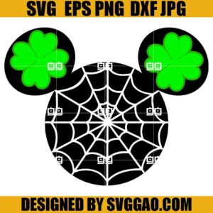 Mickey St Patrick SVG, Disney St Patrick Days SVG, Shamrock Mickey SVG