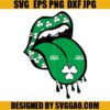 Lips St Patricks Day SVG, Shamrock Lucky Lips SVG