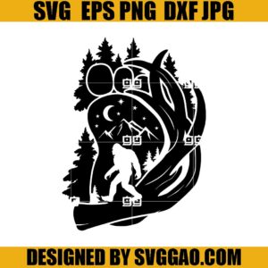 Bigfoot SVG, Sasquatch SVG, Antlers Deer SVG